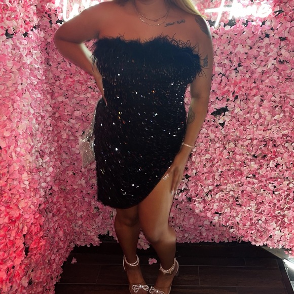 Sequin Midi Dress - Picture 2 of 3